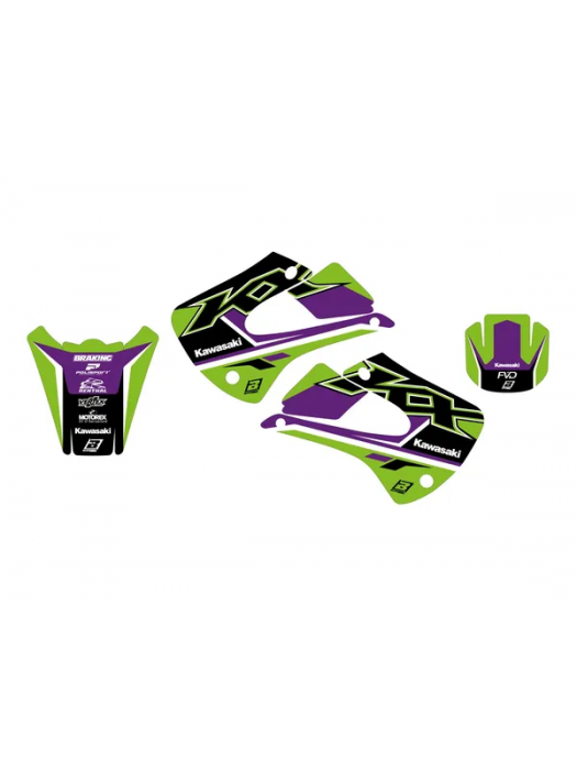 Комплект Лепенки BLACKBIRD Racing Dream 5 ЗА KAWASAKI KX 85 2001-2013